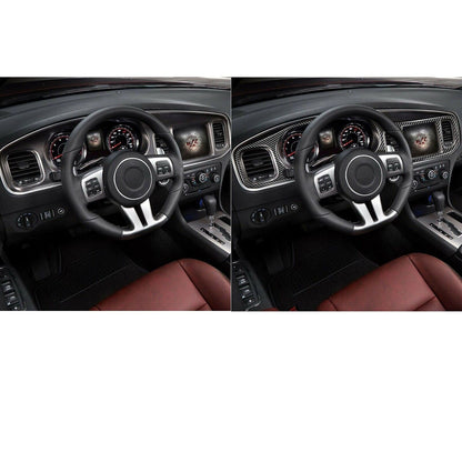 2011 - 14 Charger Carbon Fiber Dashboard Insert Overlay | Next-Gen Carbon