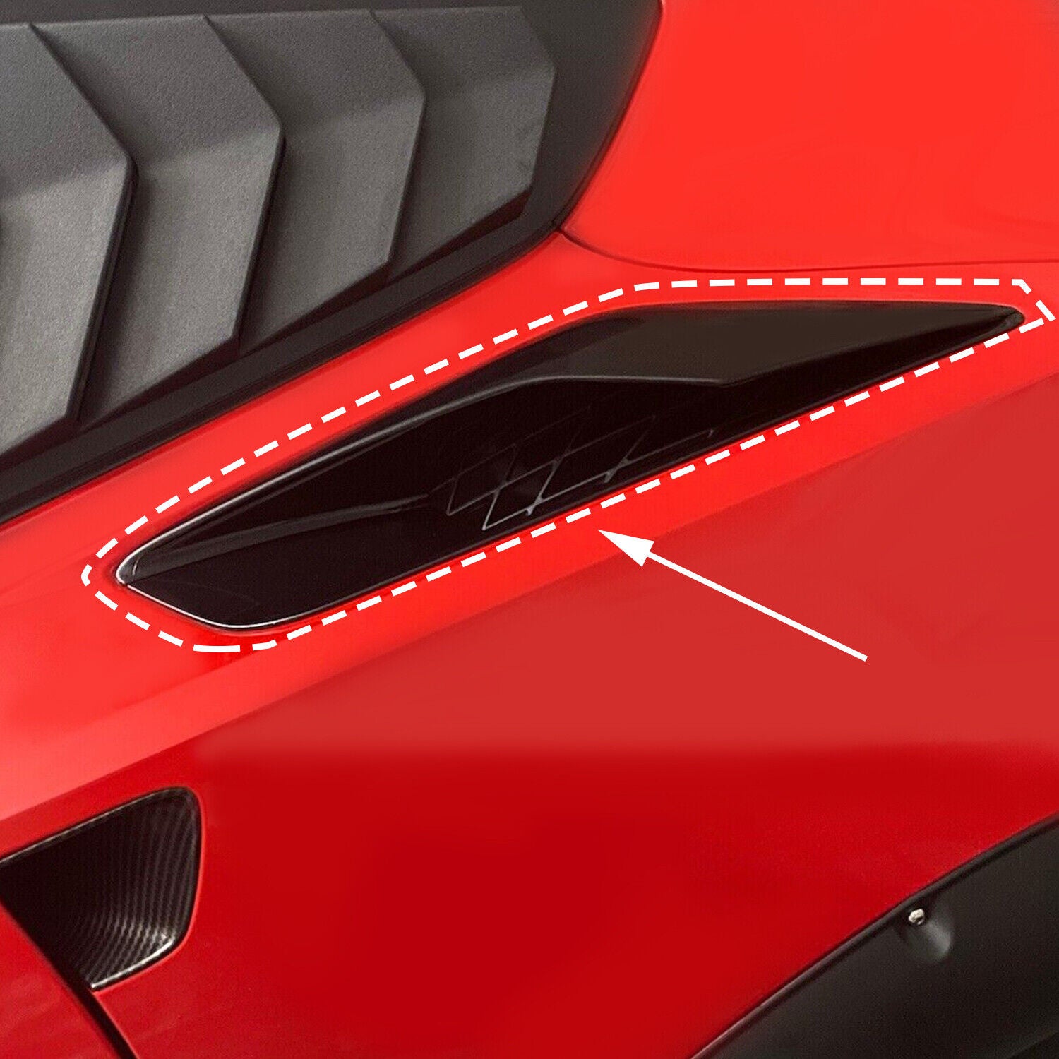 2014 - 19 C7 Corvette Carbon Flash Rear Quarter Vents (Set)