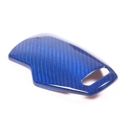 C8 Corvette Carbon Fiber Mode Selector Cover (With/Without Logo) | Black / Red / Blue Carbon