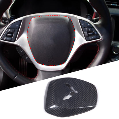 2014 - 19 Corvette C7 Real Carbon Fiber Center Steering Cover