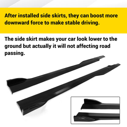 2015-24 Dodge Charger SRT Scatpack Slim Gloss Black Side Skirts