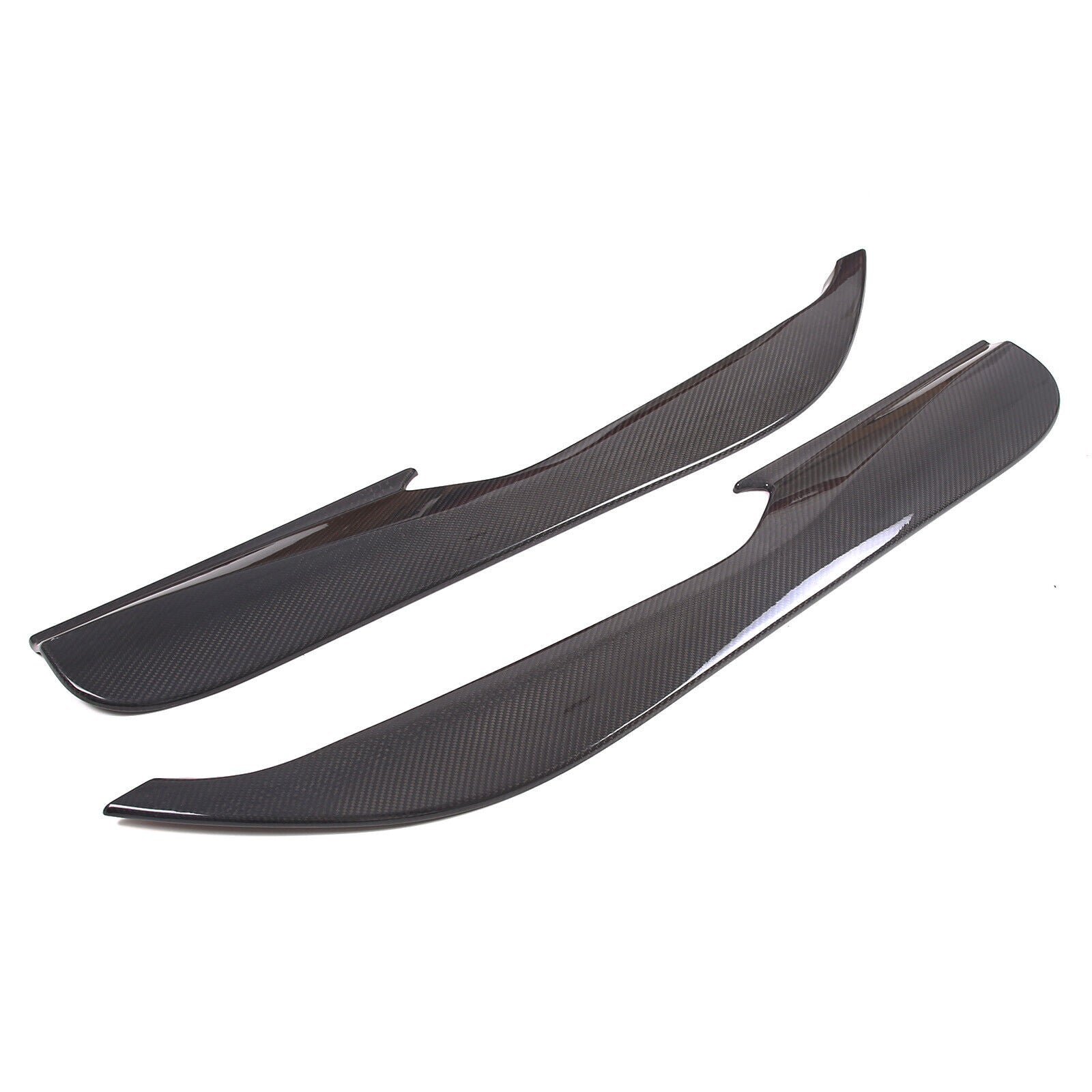 C8 Corvette Hard Carbon Fiber Door Kick Panel Trim Cover Kit | Black / Red