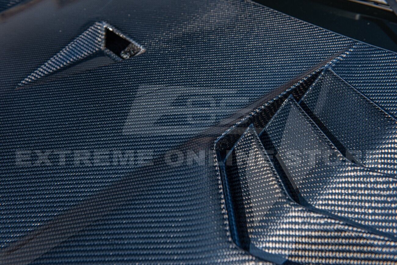 C8 Corvette GT3 R Carbon Fiber Side Vented Extractor Front Hood - Stingray / Z06 | EOS