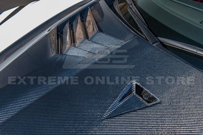 C8 Corvette GT3 R Carbon Fiber Side Vented Extractor Front Hood - Stingray / Z06 | EOS