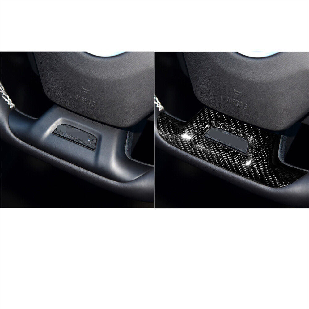 2016 - 24 Camaro Carbon Fiber Lower Steering Wheel Panel Cover (With Hole / Without Hole)