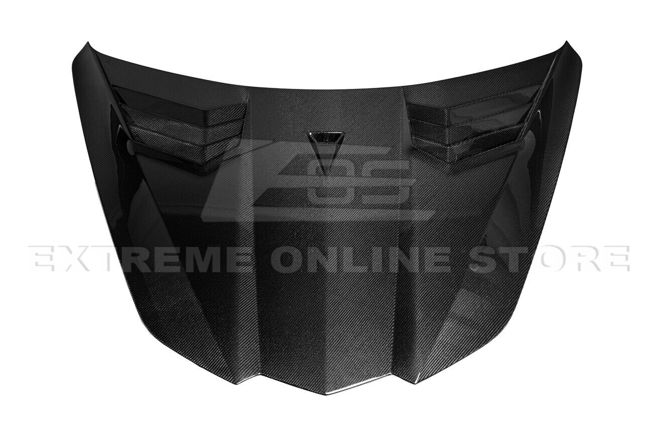 C8 Corvette GT3 R Carbon Fiber Side Vented Extractor Front Hood - Stingray / Z06 | EOS