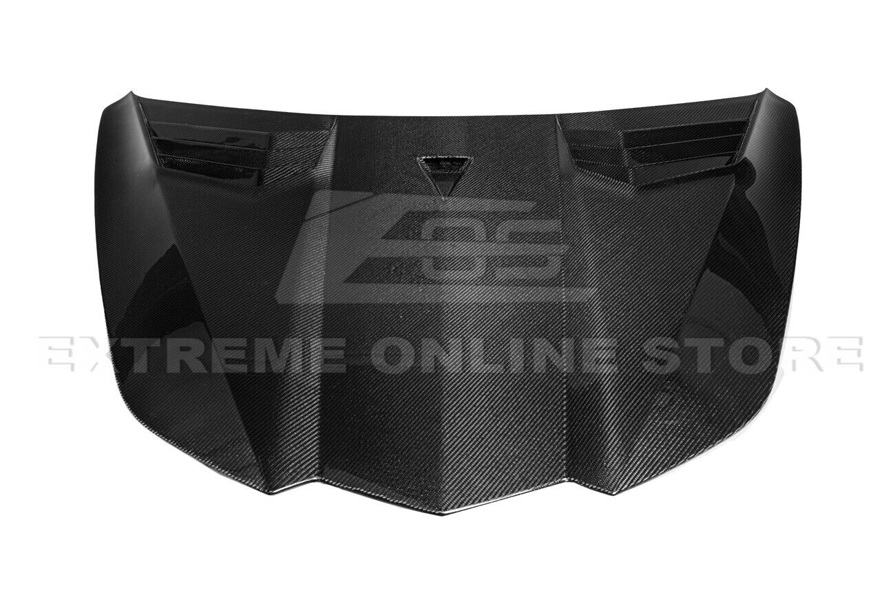 C8 Corvette GT3 R Carbon Fiber Side Vented Extractor Front Hood - Stingray / Z06 | EOS