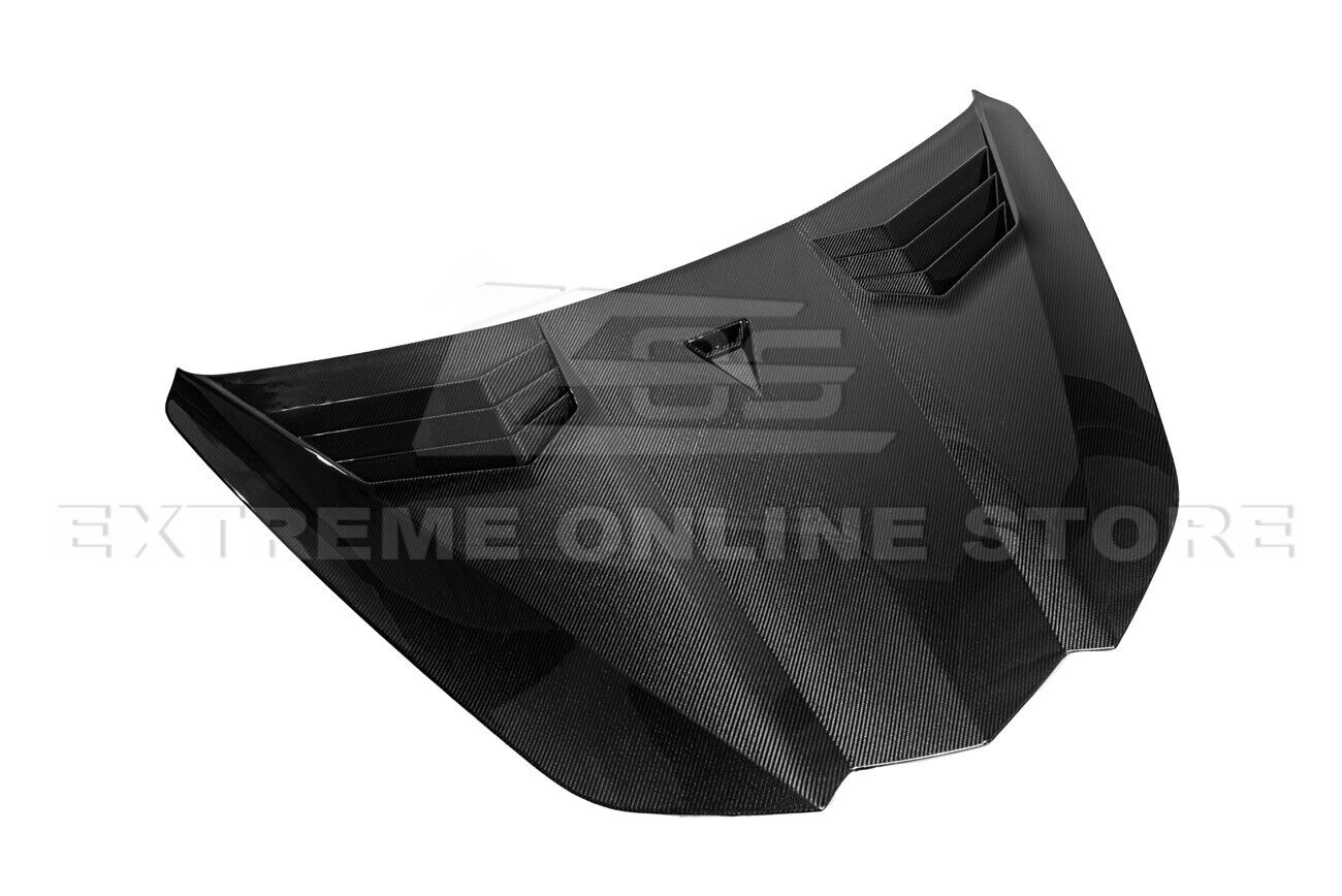 C8 Corvette GT3 R Carbon Fiber Side Vented Extractor Front Hood - Stingray / Z06 | EOS
