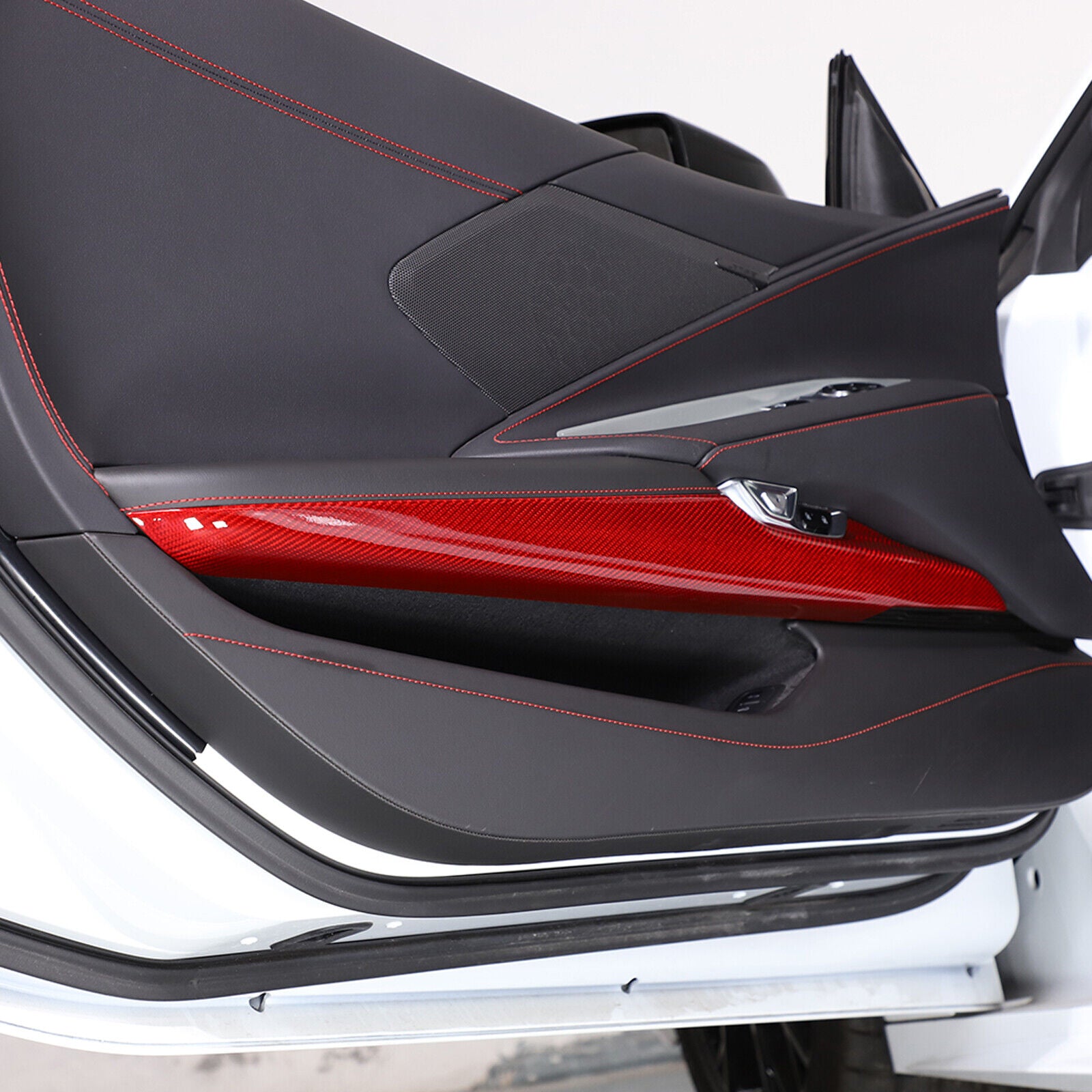 C8 Corvette Carbon Fiber Lower Door Panel Trim Cover | Next-Gen Carbon
