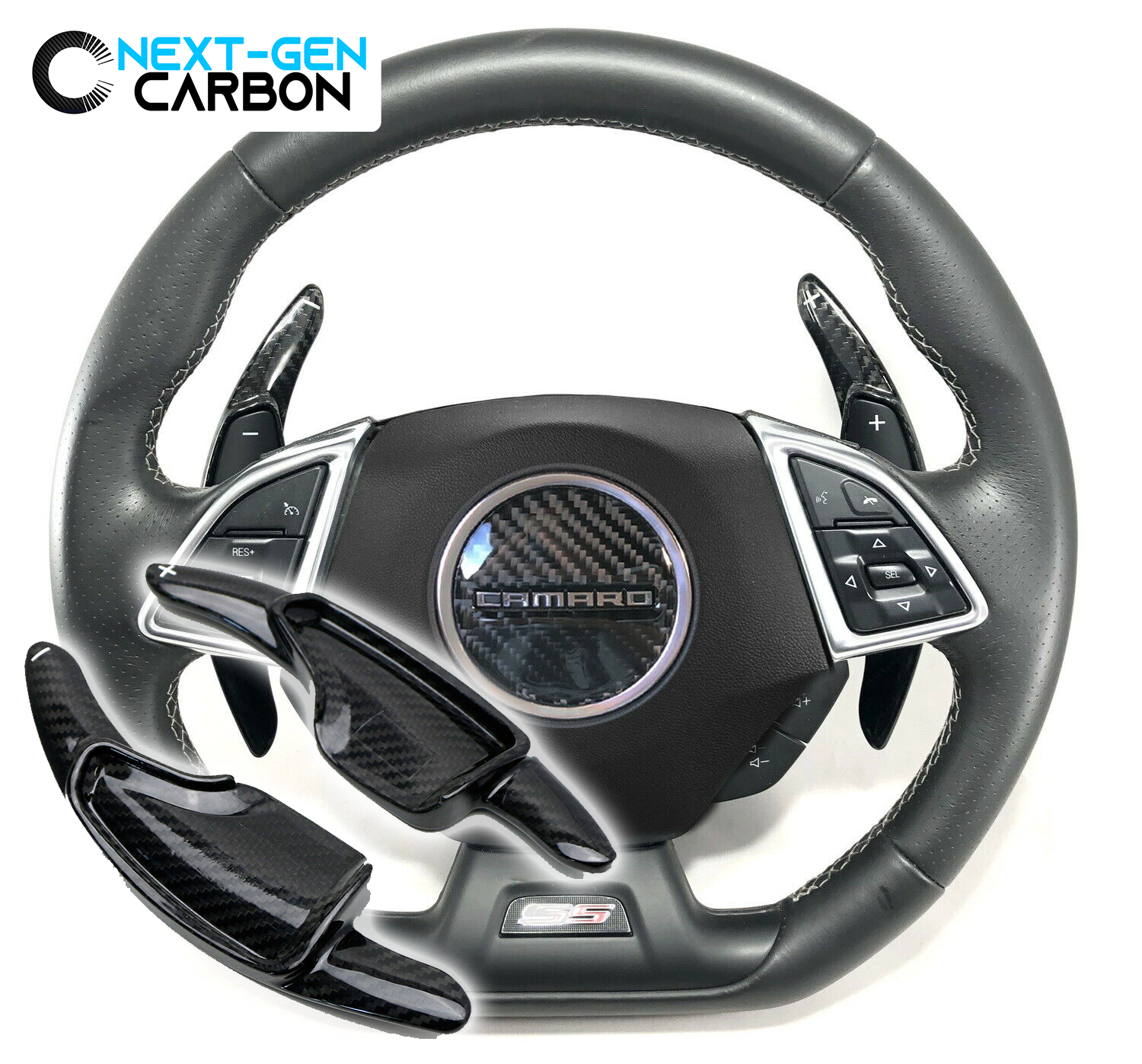 2014 - 19 C7 Corvette Carbon Fiber Paddle Shifter Cover Extensions | Next-Gen Carbon