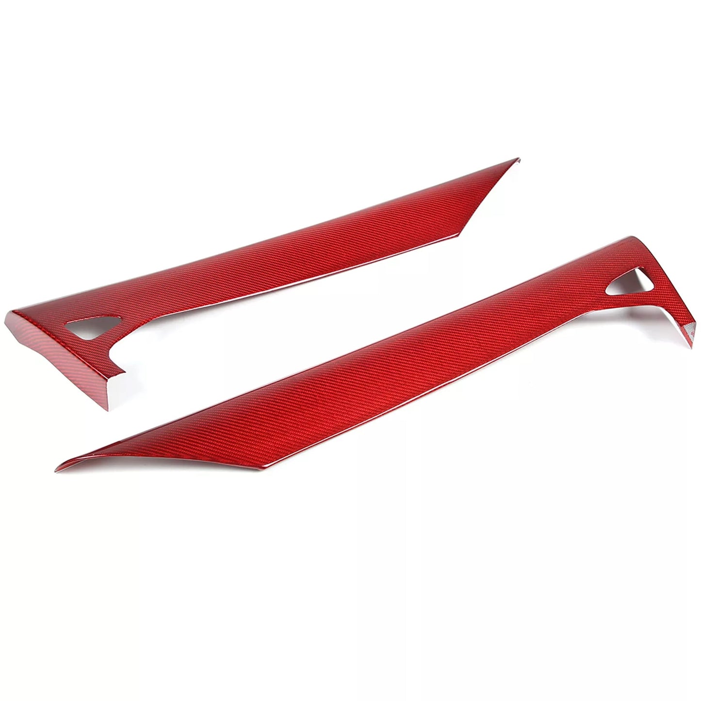 C8 Corvette Carbon Fiber Interior Inner Door Upper Covers | Next-Gen Carbon