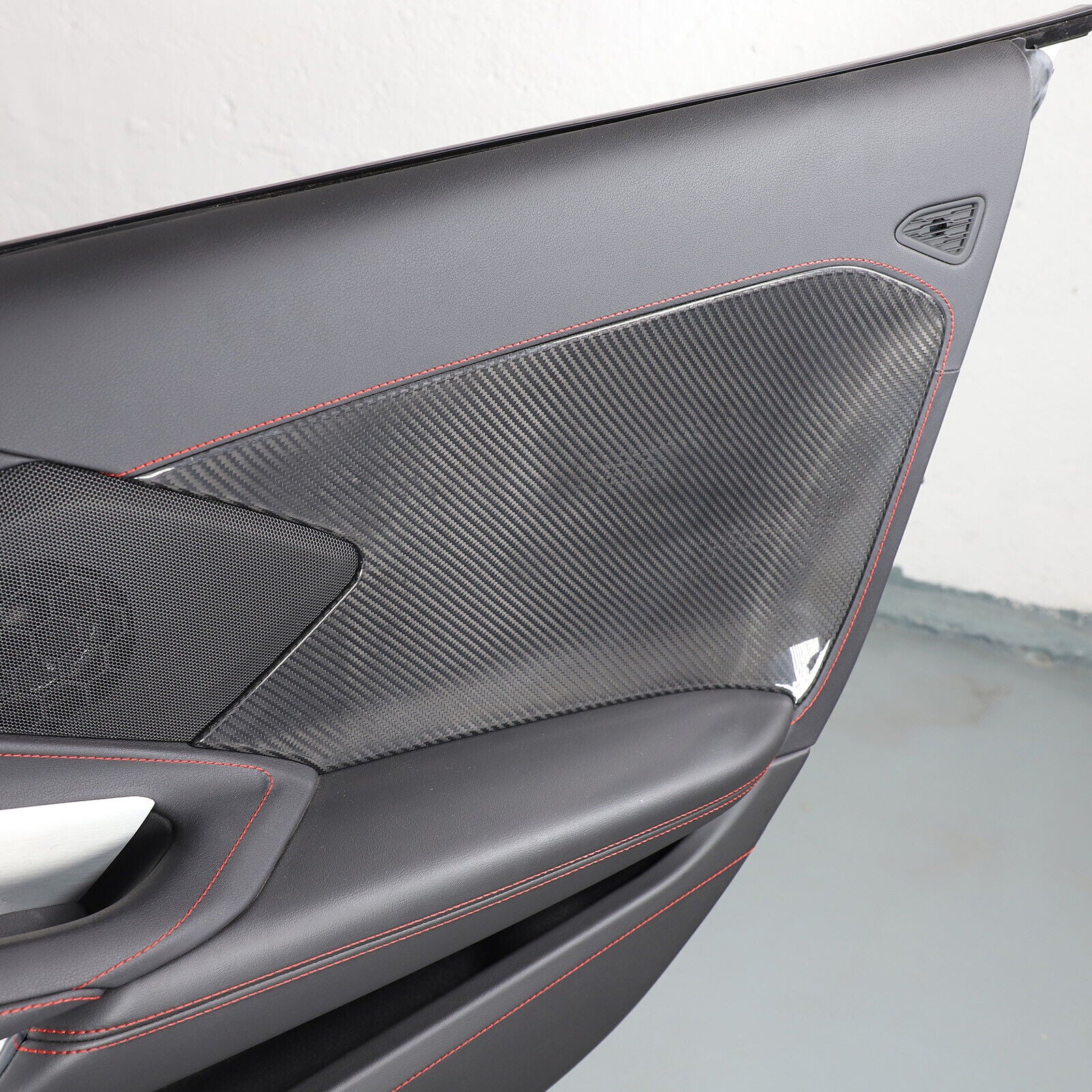 C8 Corvette Hard Carbon Fiber Door Panel Insert Covers | Next-Gen Carbon