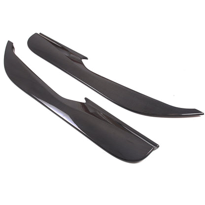 C8 Corvette Hard Carbon Fiber Door Kick Panel Trim Cover Kit | Black / Red