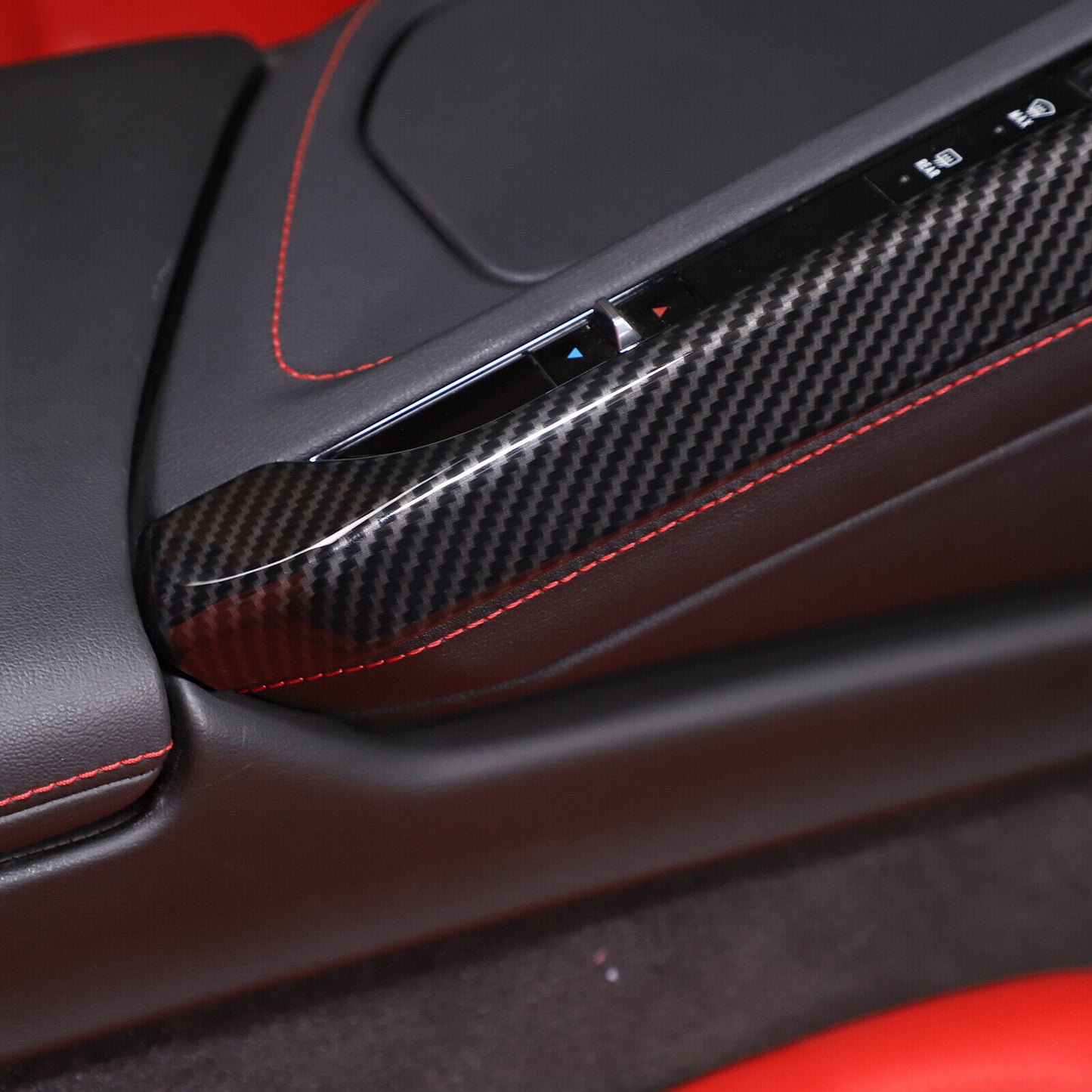 C8 Corvette Hydro-Carbon Fiber Climate Control Console Trim Cover | Next-Gen Speed
