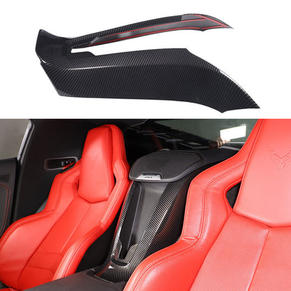 C8 Corvette Hydro-Carbon Fiber Rear Center Waterfall Speaker Cover | Next-Gen Speed