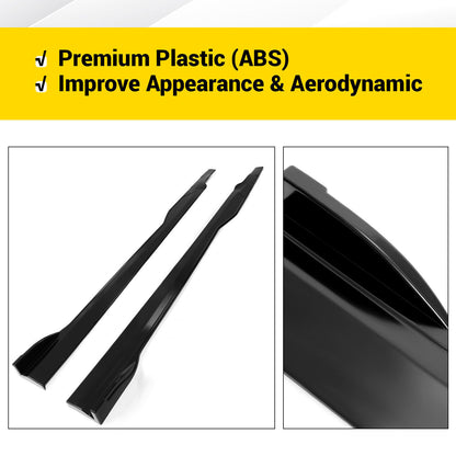 2015-24 Dodge Charger SRT Scatpack Slim Gloss Black Side Skirts