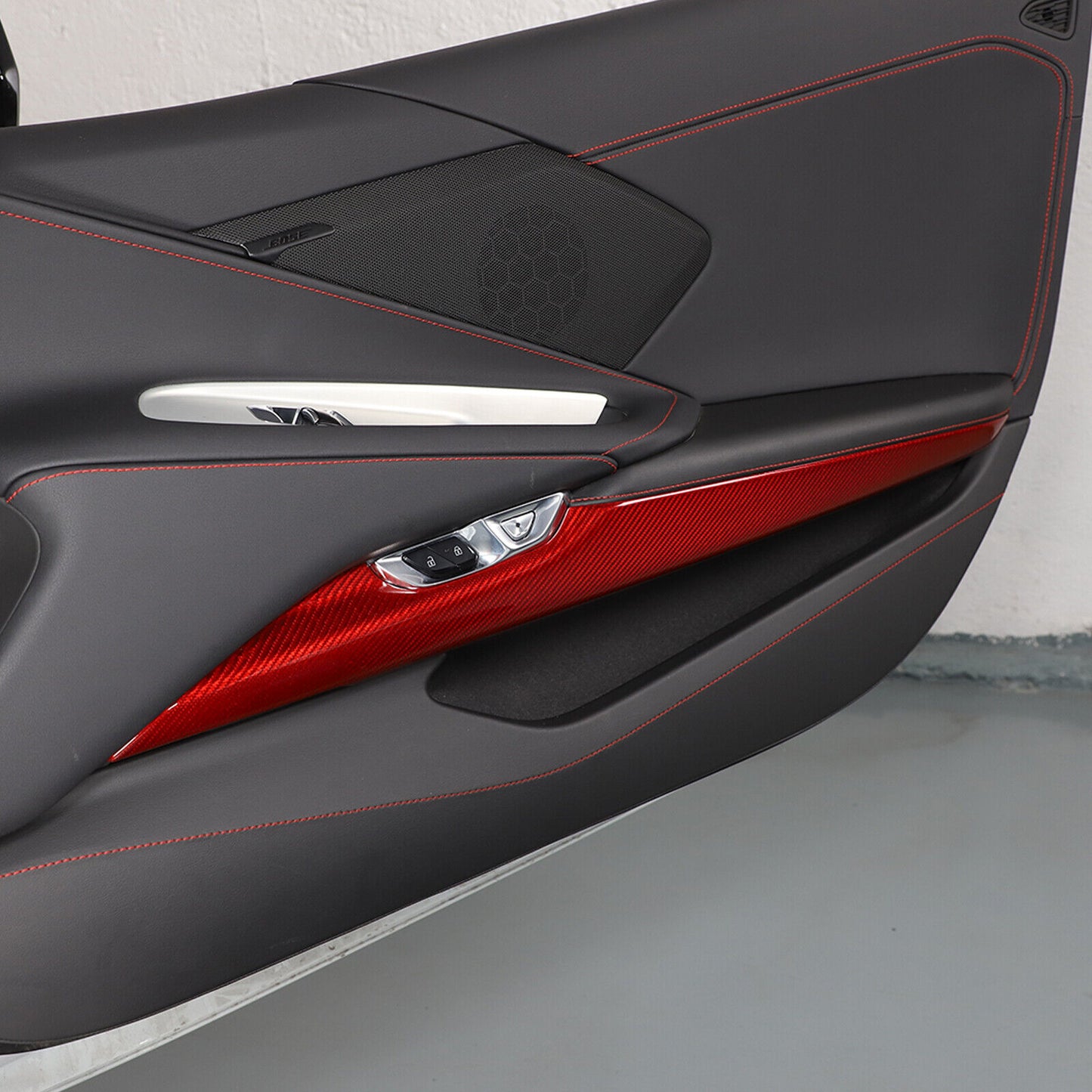 C8 Corvette Carbon Fiber Lower Door Panel Trim Cover | Next-Gen Carbon