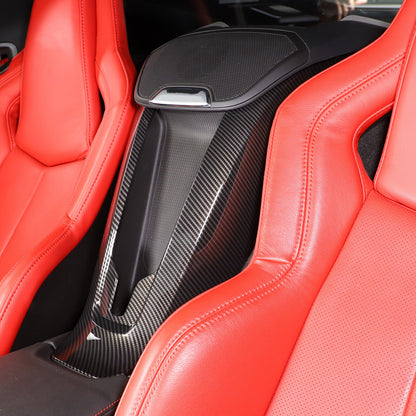C8 Corvette Hydro-Carbon Fiber Rear Center Waterfall Speaker Cover | Next-Gen Speed