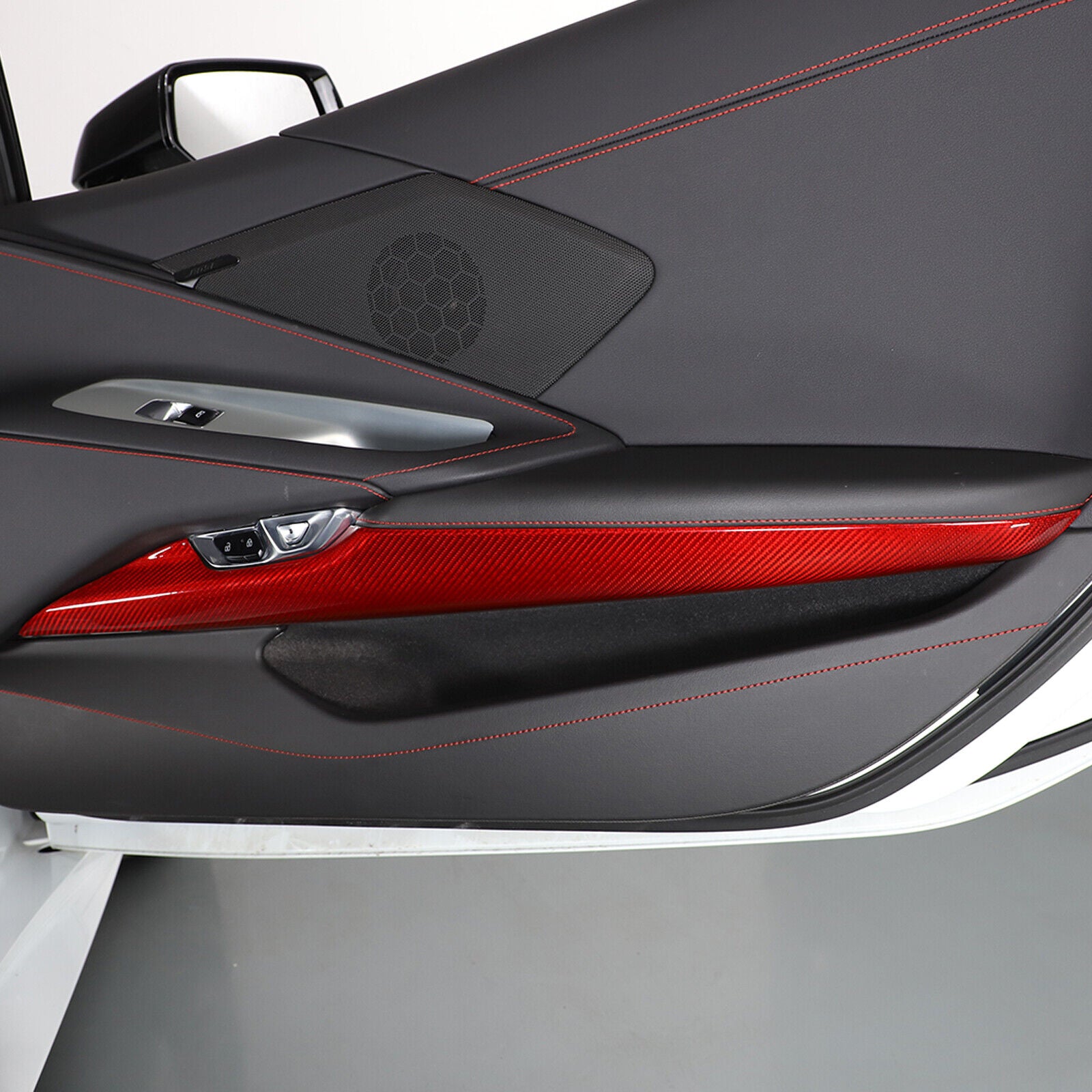 C8 Corvette Carbon Fiber Lower Door Panel Trim Cover | Next-Gen Carbon