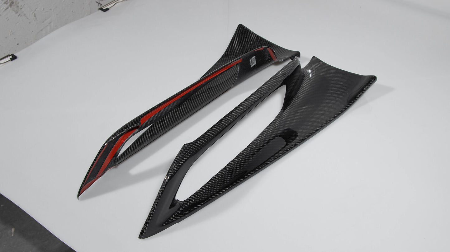 C8 Corvette Carbon Fiber Window Switch Frame Trim Covers | Next-Gen Carbon