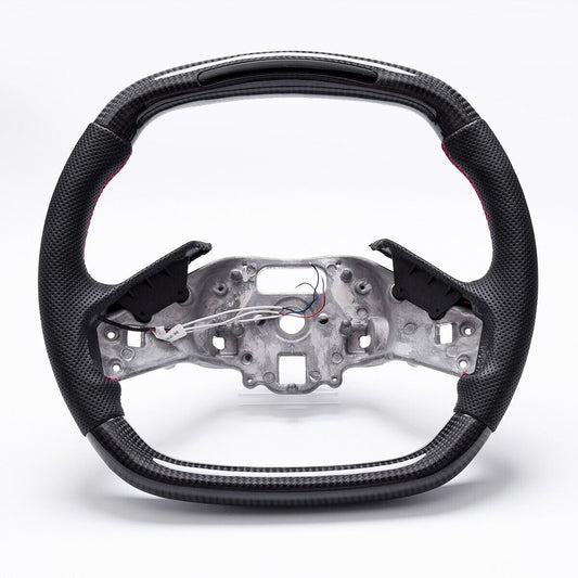 C8 Corvette Carbon Fiber LED RPM Steering Wheel (Bare) - Customizable | Stingray / Z06 / E-Ray