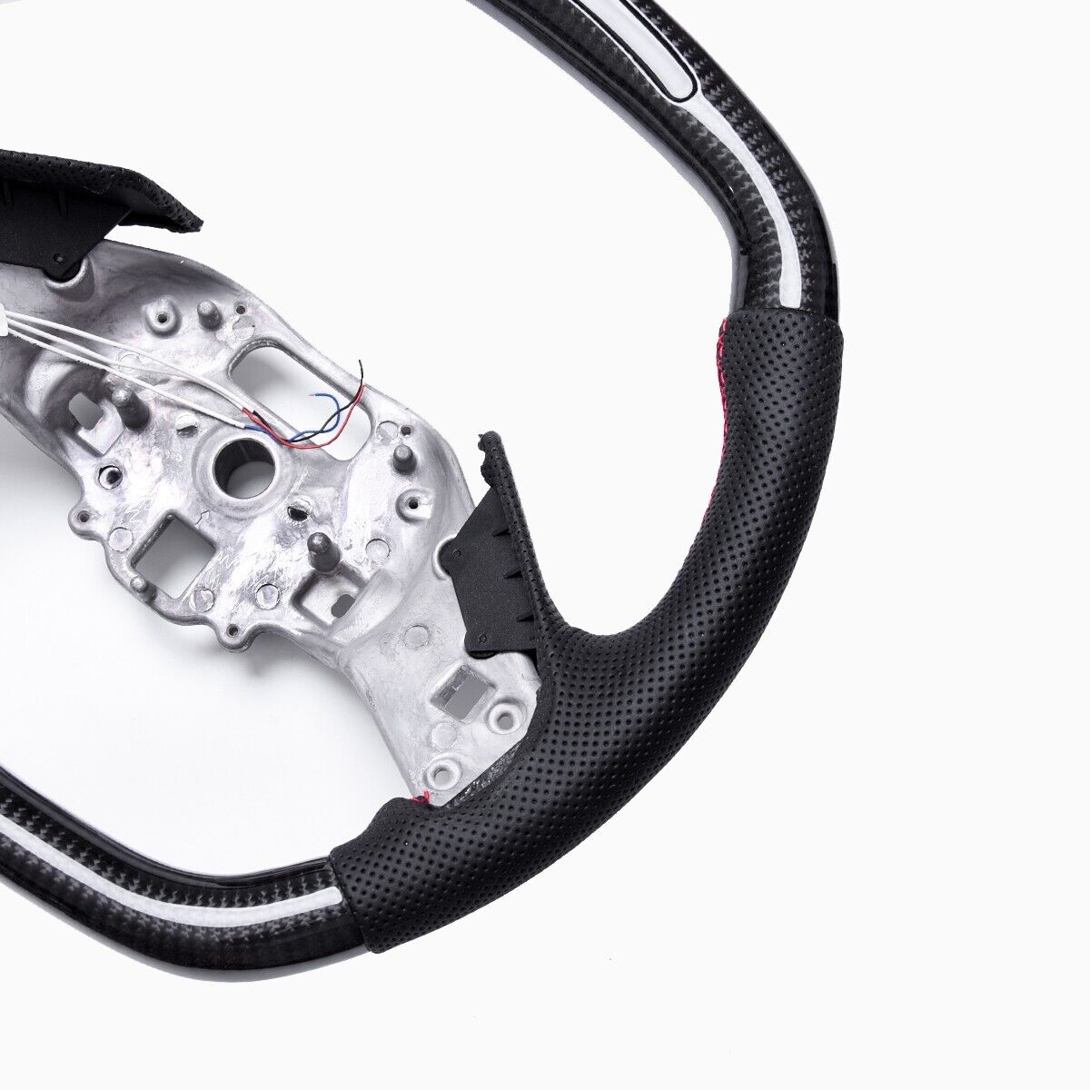 C8 Corvette Carbon Fiber LED RPM Steering Wheel (Bare) - Customizable | Stingray / Z06 / E-Ray