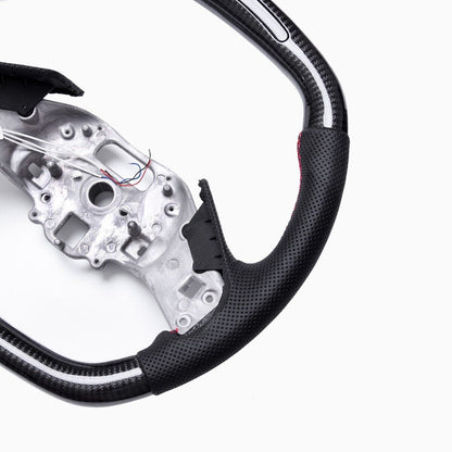 C8 Corvette Carbon Fiber LED RPM Steering Wheel (Bare) - Customizable | Stingray / Z06 / E-Ray