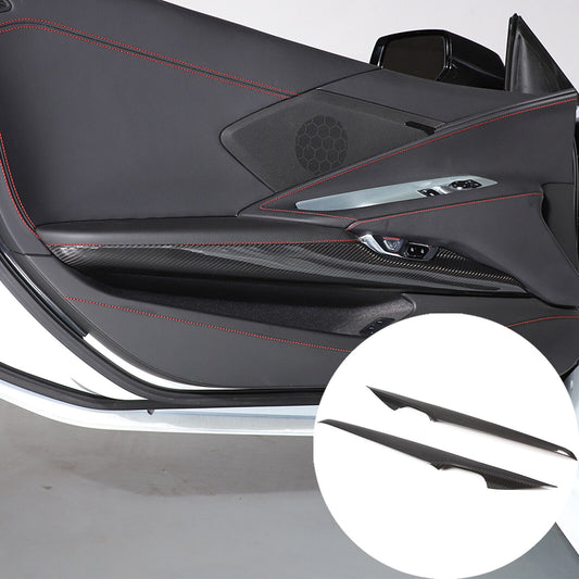 C8 Corvette Carbon Fiber Lower Door Panel Trim Cover | Next-Gen Carbon