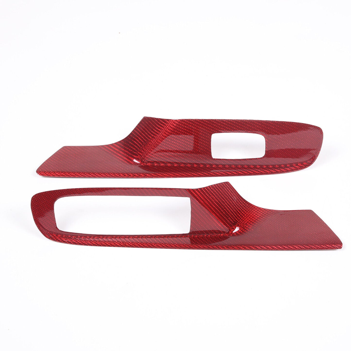 C8 Corvette Carbon Fiber Window Switch Panel Covers (Coupe/Convertible) | Black / Red / Blue Carbon