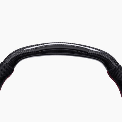 C8 Corvette Carbon Fiber Heated Leather LED RPM Steering Wheel (Bare) - In Stock