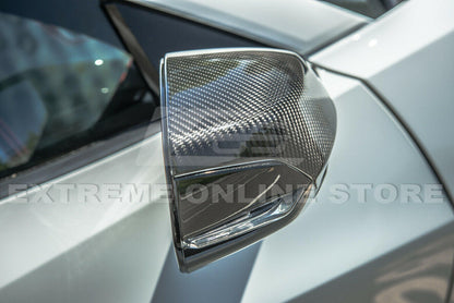 C8 Corvette Carbon Fiber Mirror Cover Caps