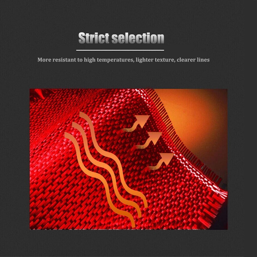 2016 - 24 Camaro Real Carbon Fiber Center Console Overlay Cover | Black / Red Carbon