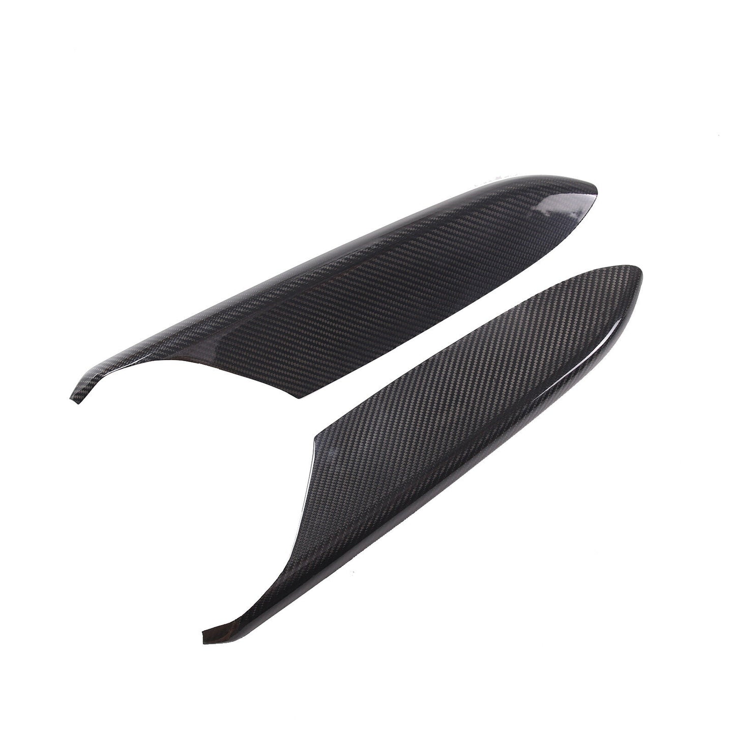 C8 Corvette Real Carbon Fiber Door Panel Armrest Covers | Black / Red