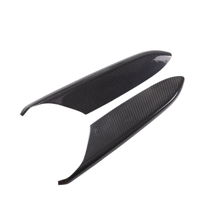 C8 Corvette Real Carbon Fiber Door Panel Armrest Covers | Black / Red