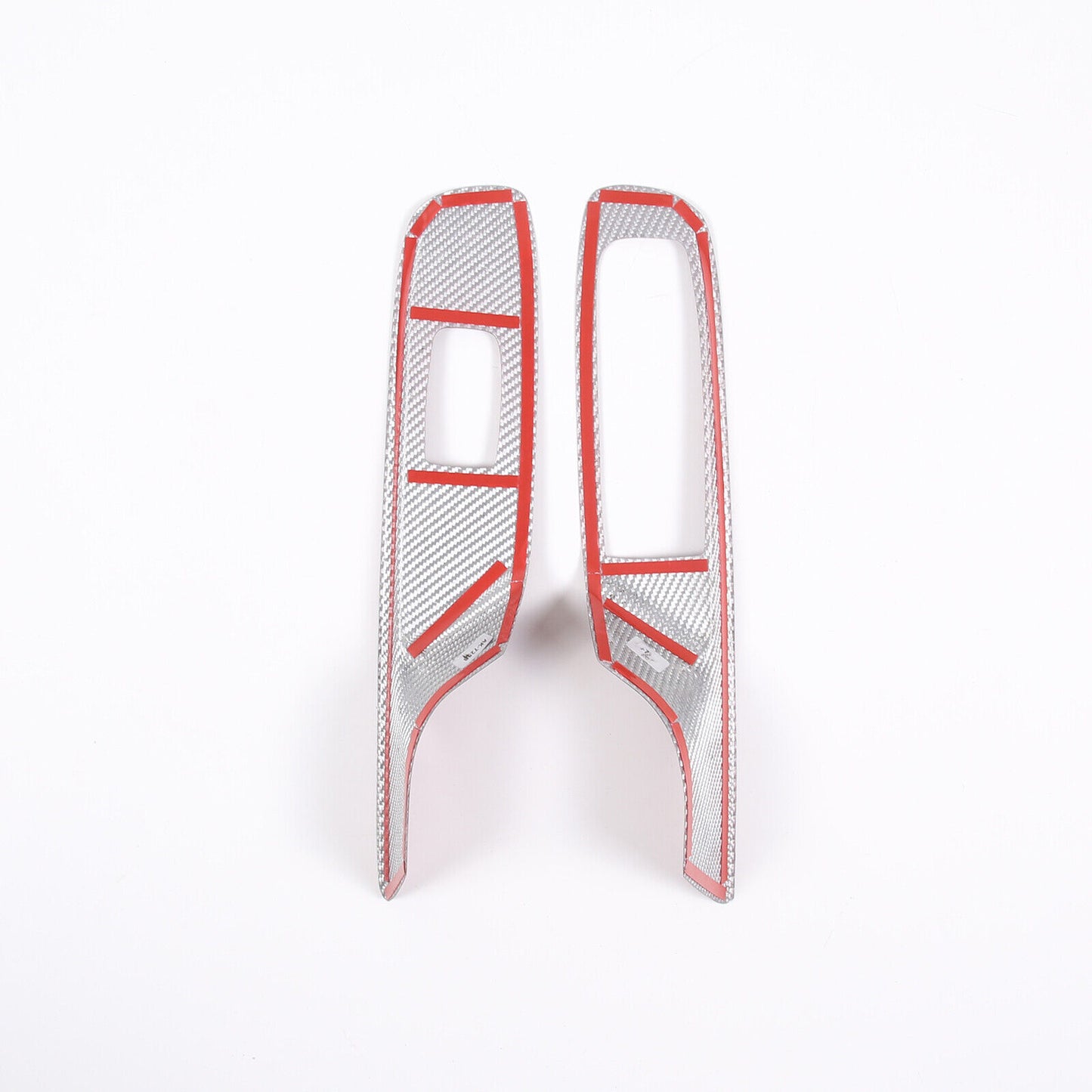 C8 Corvette Carbon Fiber Window Switch Panel Covers (Coupe/Convertible) | Black / Red / Blue Carbon