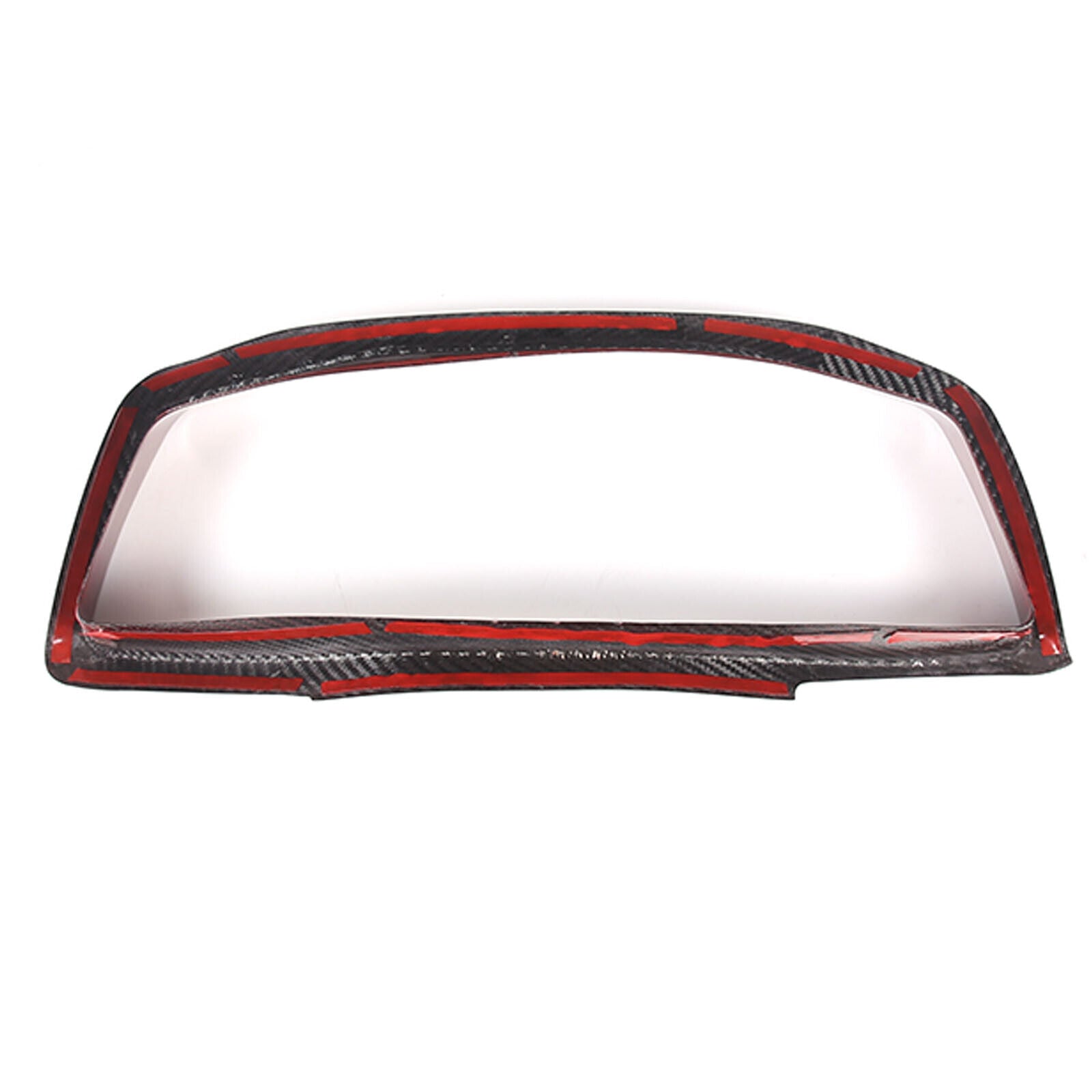 C8 Corvette Carbon Fiber Speedometer Gauge Cluster Interior Cover | Black / Red