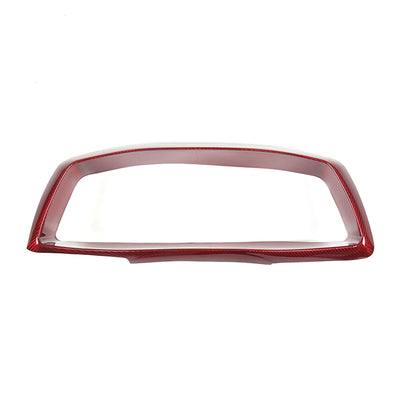 C8 Corvette Carbon Fiber Speedometer Gauge Cluster Interior Cover | Black / Red