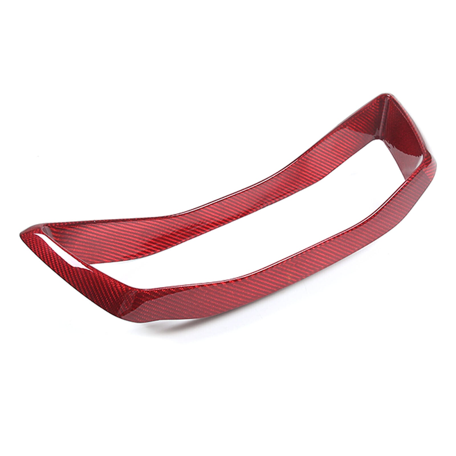 C8 Corvette Carbon Fiber Speedometer Gauge Cluster Interior Cover | Black / Red