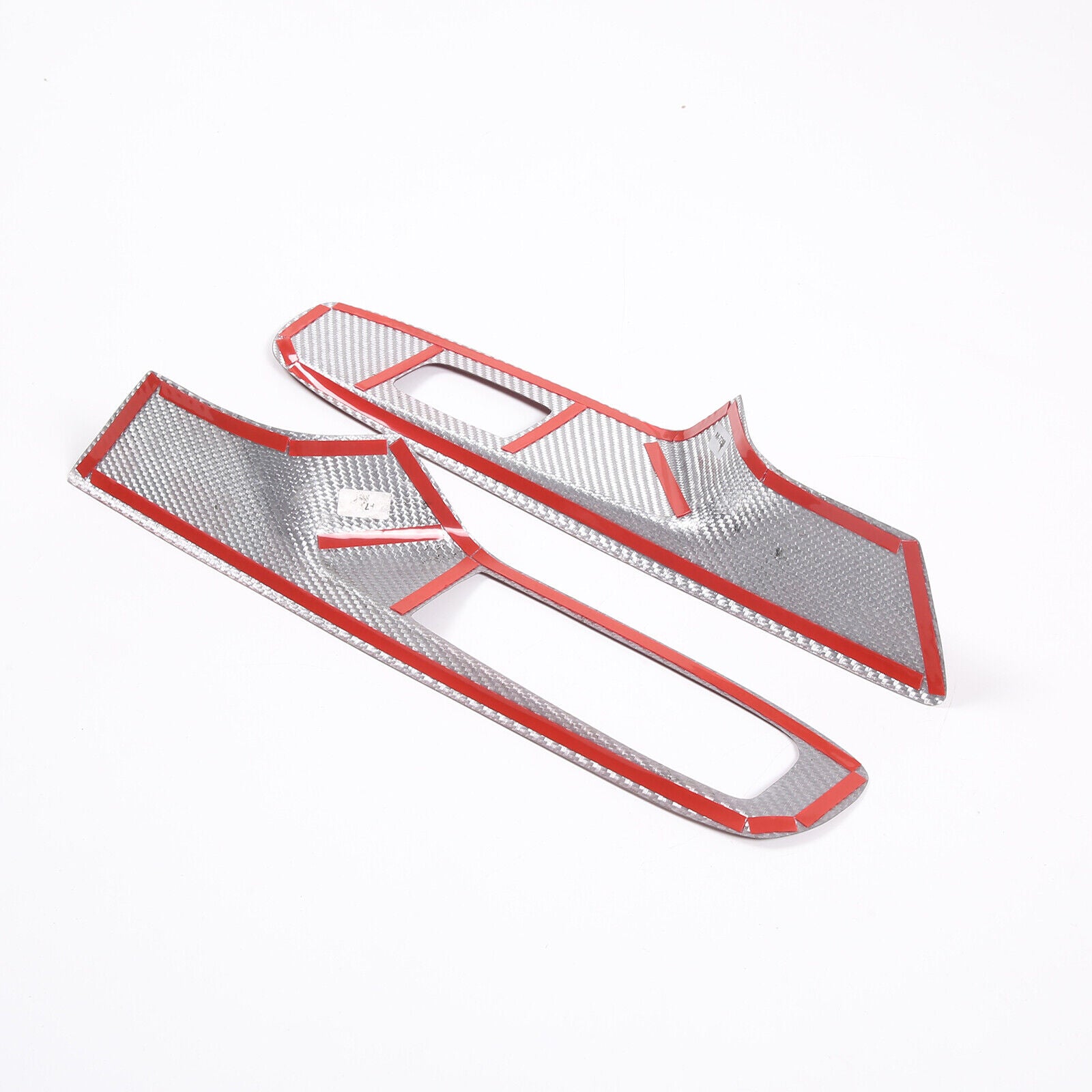 C8 Corvette Carbon Fiber Window Switch Panel Covers (Coupe/Convertible) | Black / Red / Blue Carbon