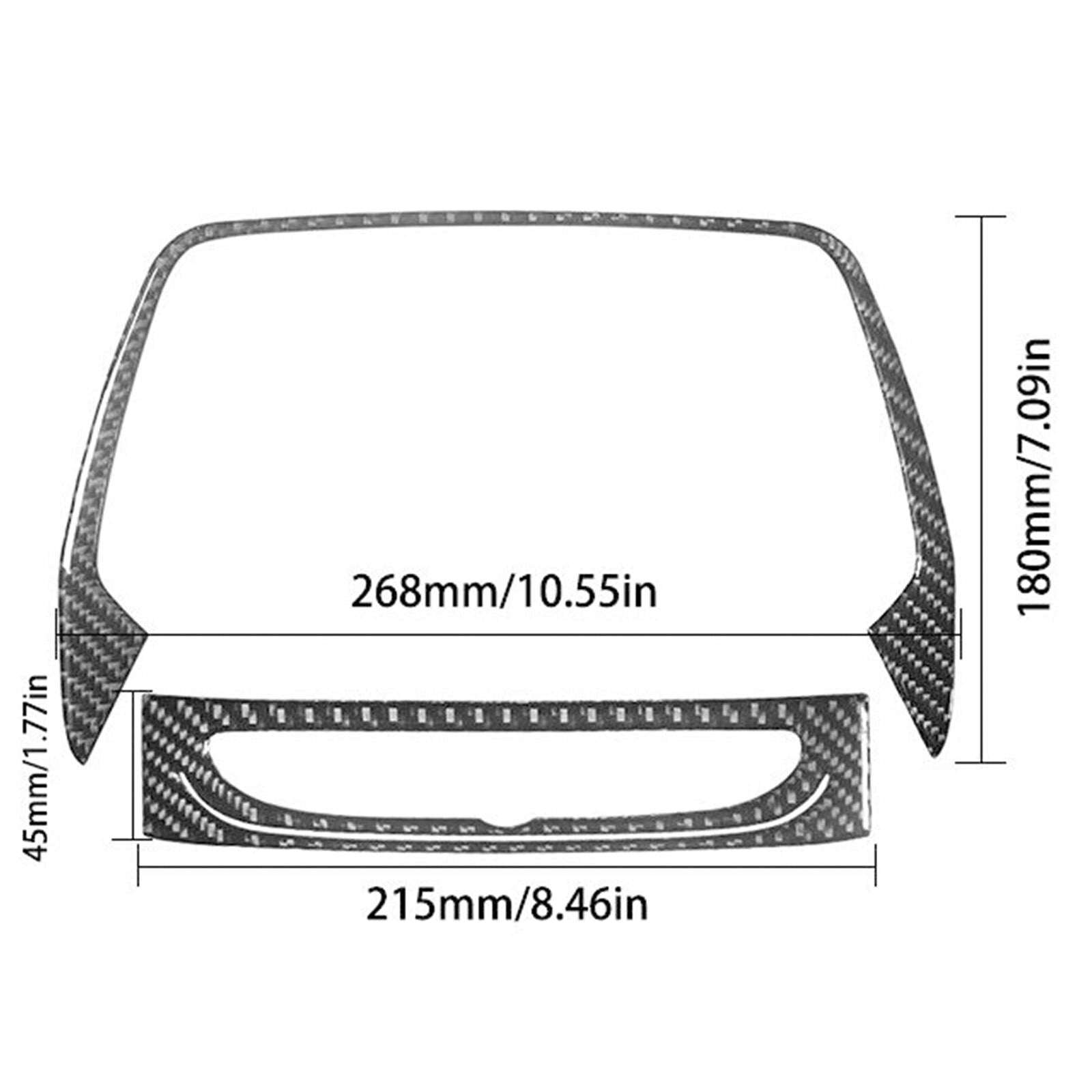 2016 - 24 Camaro Real Soft Carbon Fiber 8" Radio Screen Insert Trim Cover | Next-Gen Carbon