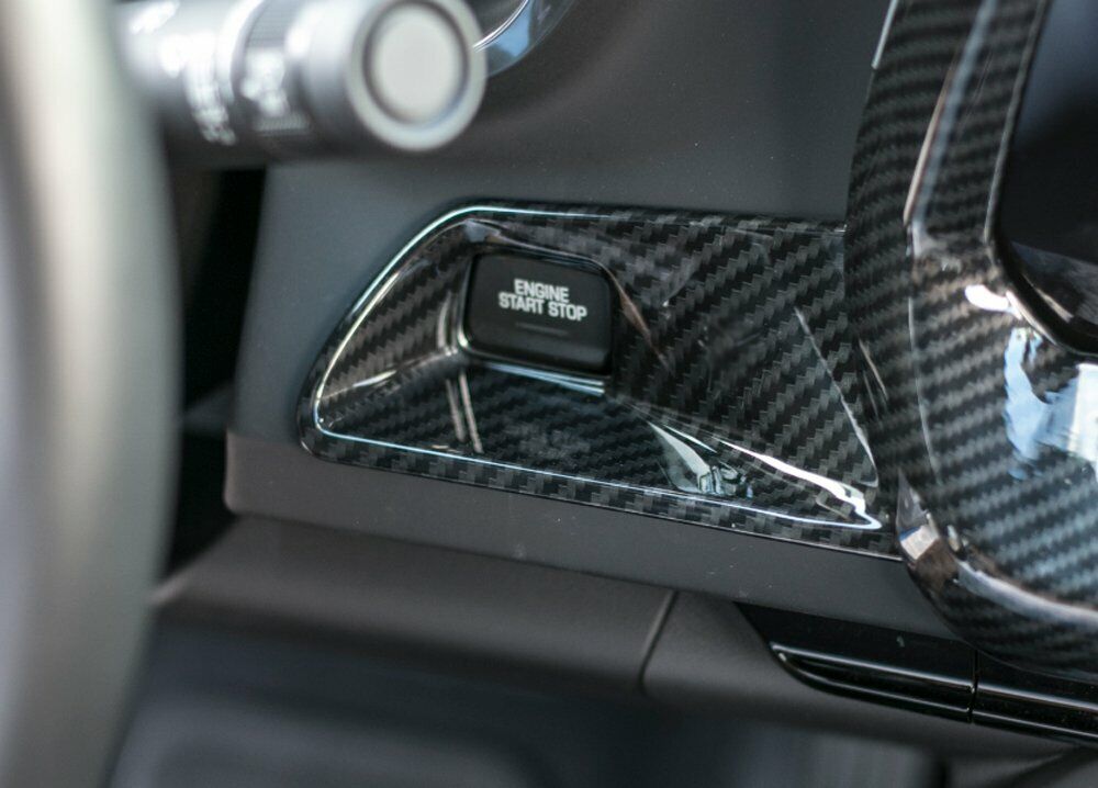 2016 - 24 Camaro Colored/Carbon Fiber Push Button Start Trim Cover (4 Colors)