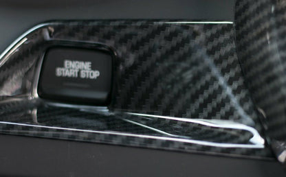2016 - 24 Camaro Colored/Carbon Fiber Push Button Start Trim Cover (4 Colors)