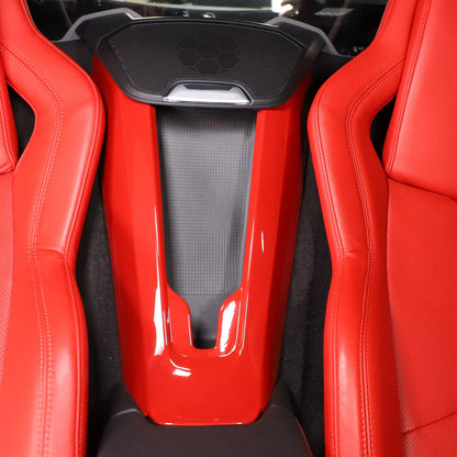 C8 Corvette Red Interior ABS Rear Center Waterfall Speaker Cover