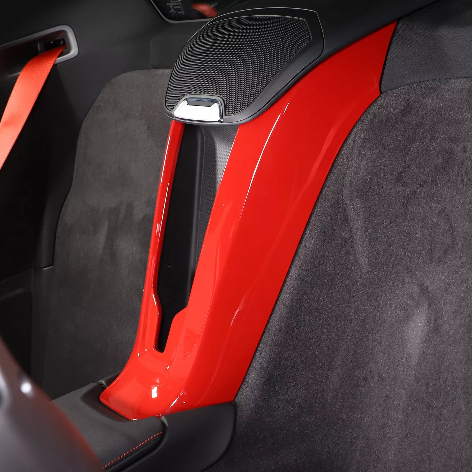 C8 Corvette Red Interior ABS Rear Center Waterfall Speaker Cover