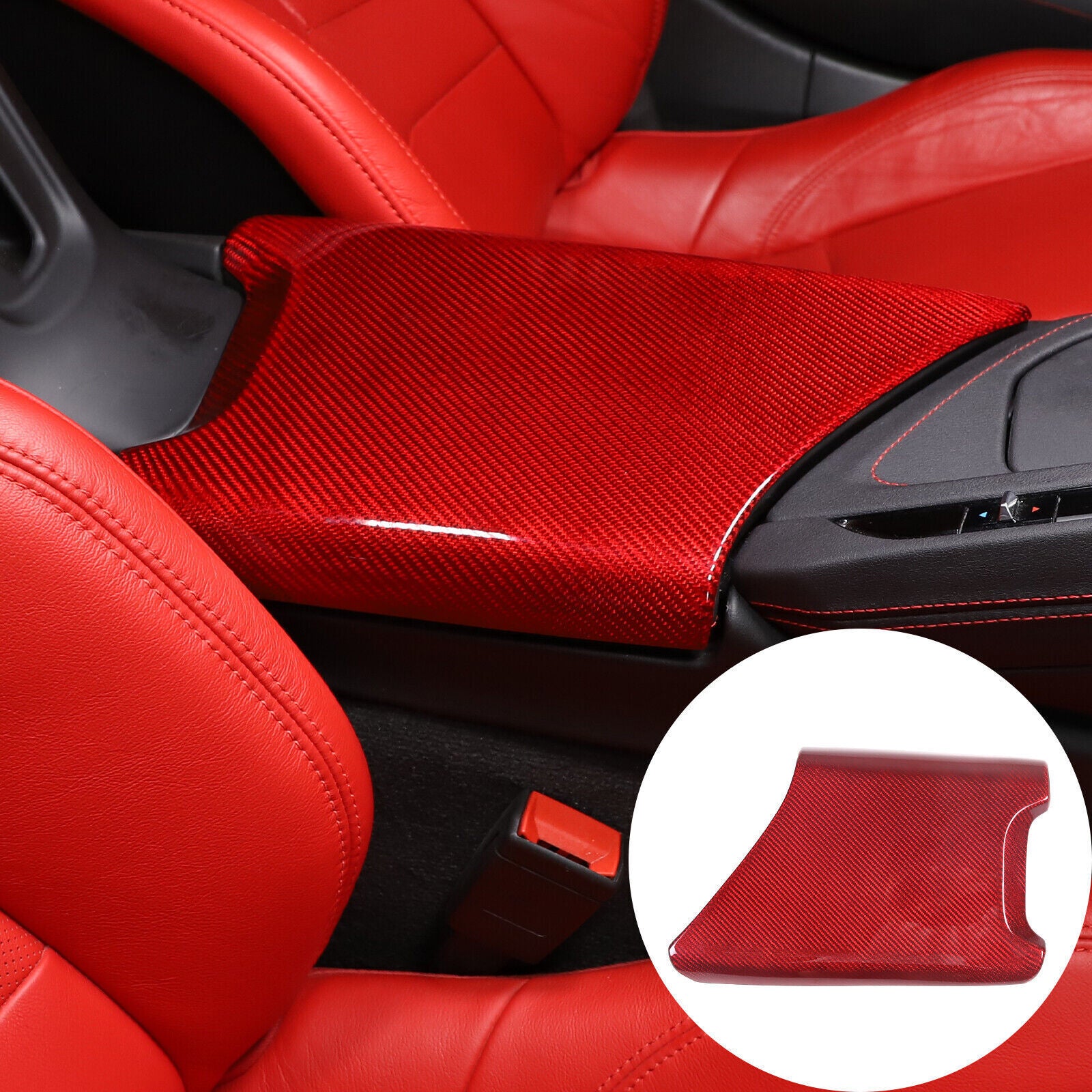 C8 Corvette Carbon Fiber Center Console Lid Cover | Next-Gen Carbon