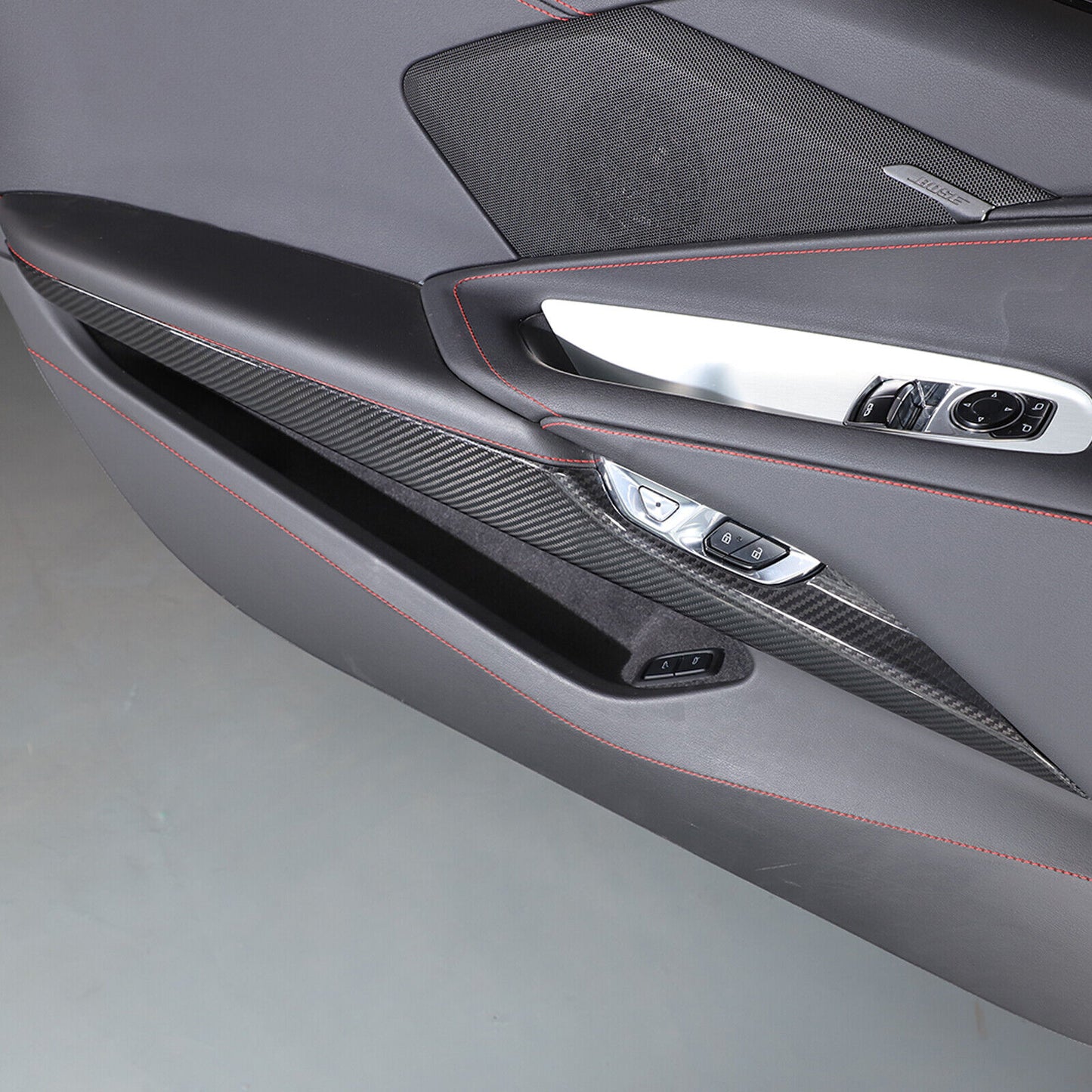 C8 Corvette Carbon Fiber Lower Door Panel Trim Cover | Next-Gen Carbon