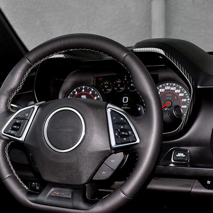 2016 - 24 Camaro Carbon Fiber Interior ABS Speedometer Trim Cover