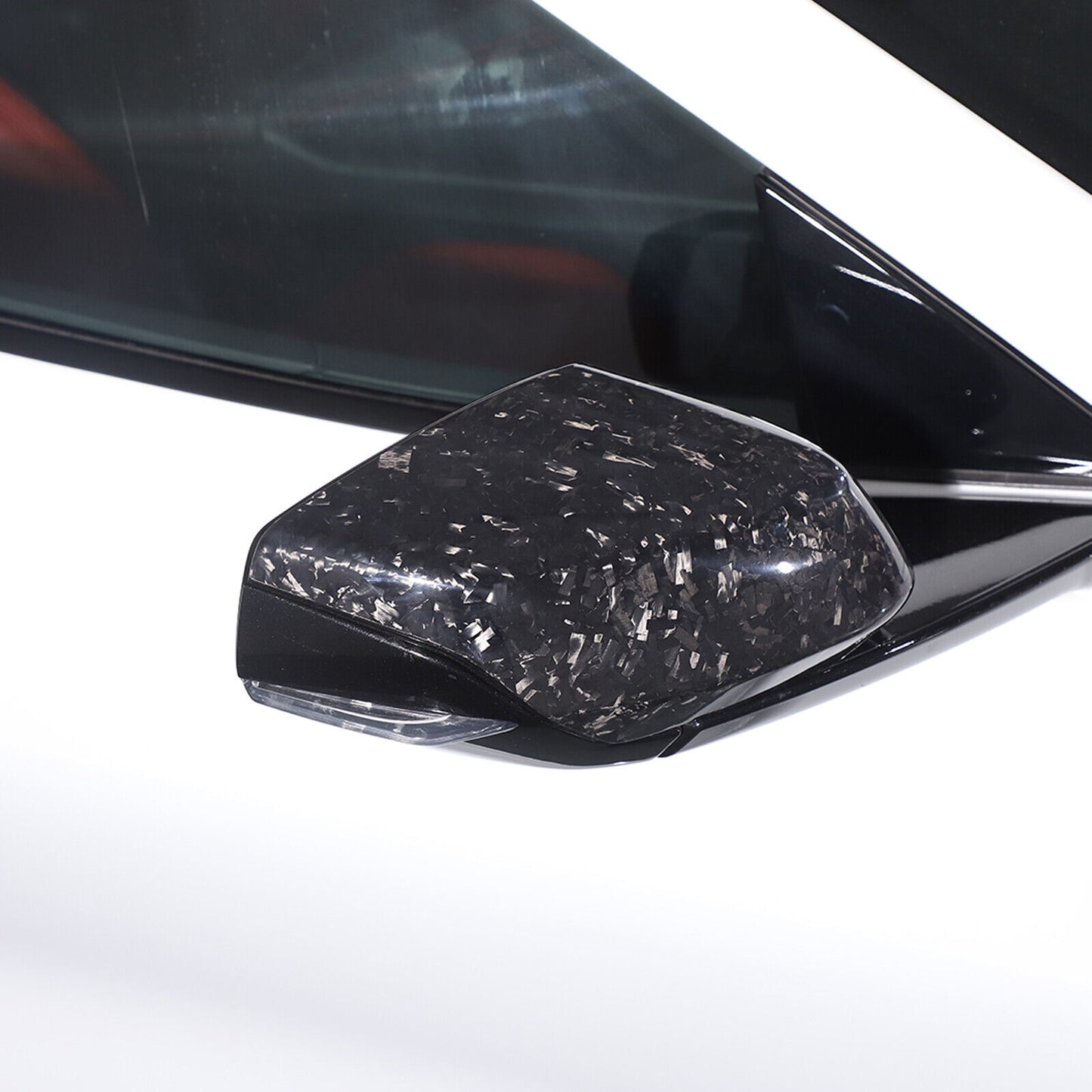 C8 Corvette Forged Carbon Fiber Mirror Cover Caps