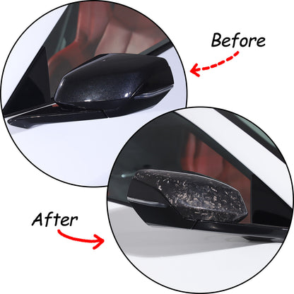 C8 Corvette Forged Carbon Fiber Mirror Cover Caps