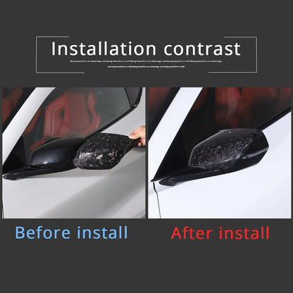 C8 Corvette Forged Carbon Fiber Mirror Cover Caps